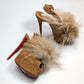 Christian Louboutin fur slingback - EU40|7UK|9US