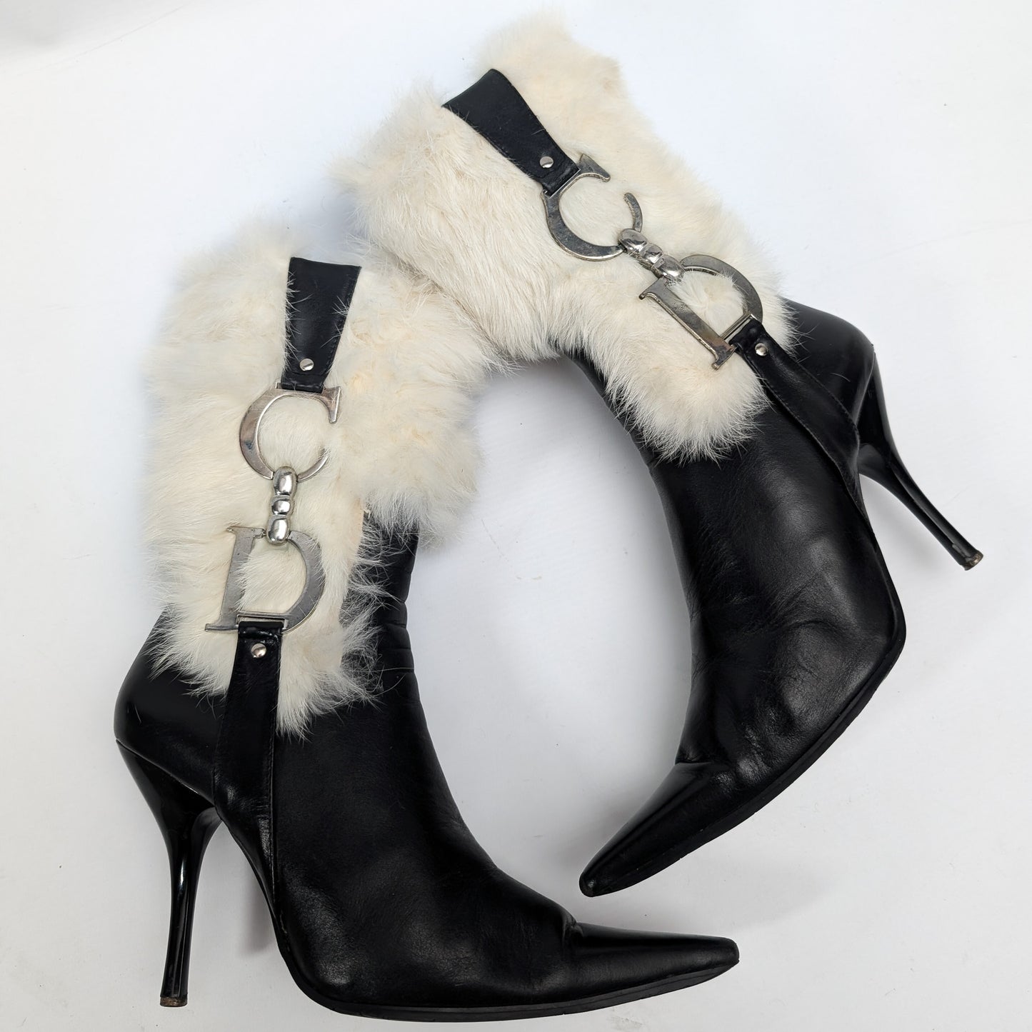 Bottes Dior par Galliano en fourrue - EU36|3UK|5US