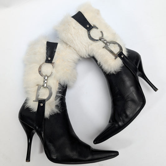 Bottes Dior par Galliano en fourrue - EU36|3UK|5US