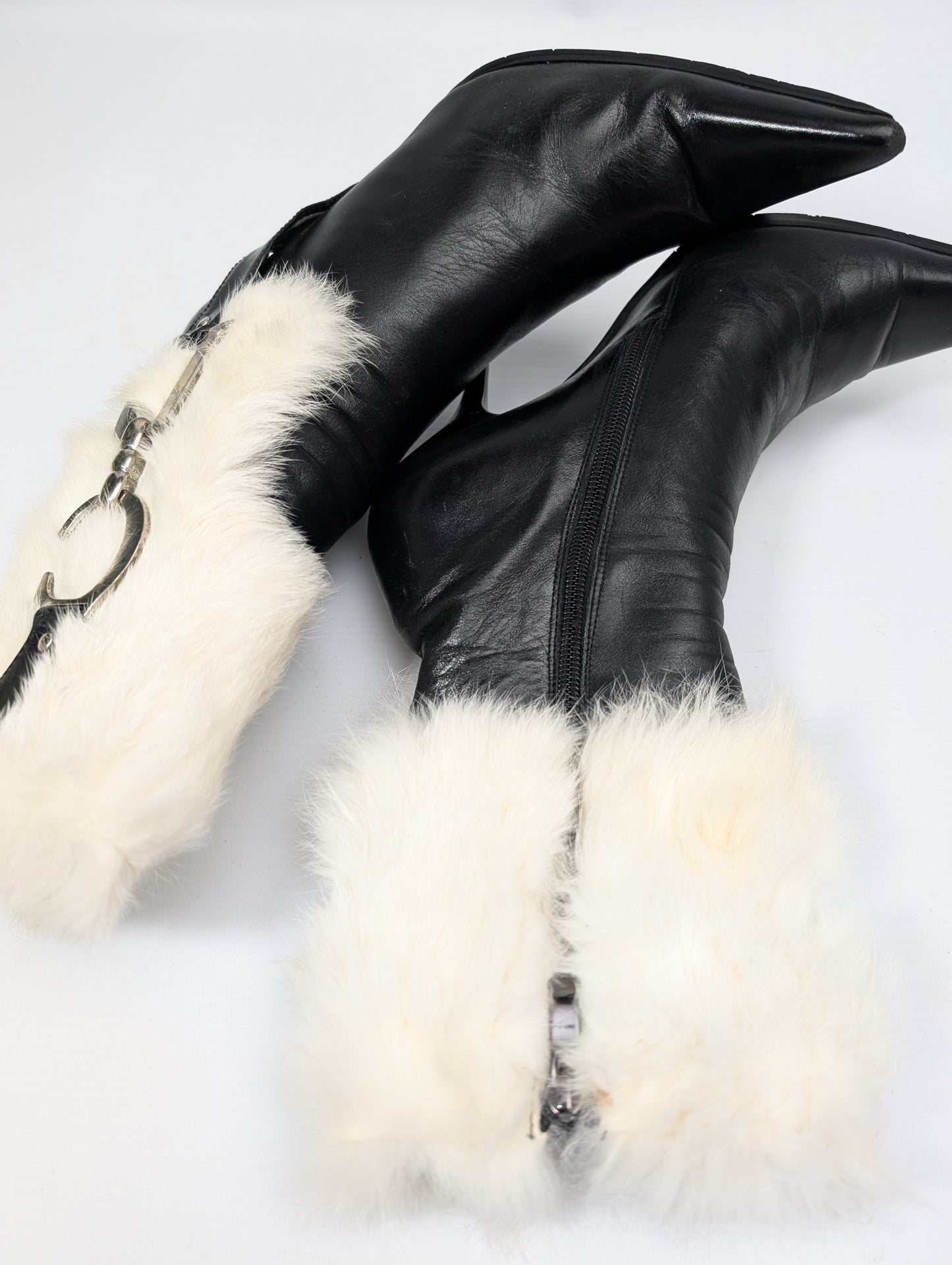 Bottes Dior par Galliano en fourrue - EU36|3UK|5US