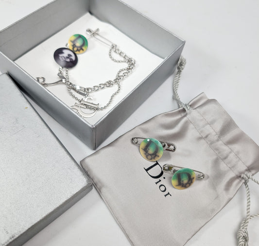 Dior "Hardcore" Earring and Bracelet Set by Galliano - F/W 2003