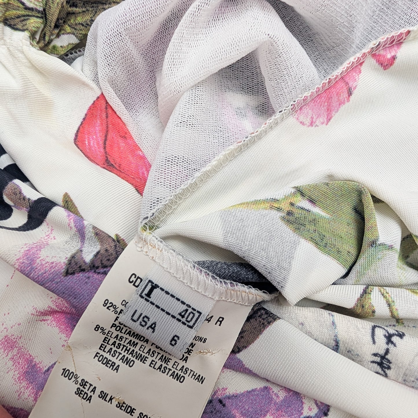 Jupe en soie Roberto Cavalli