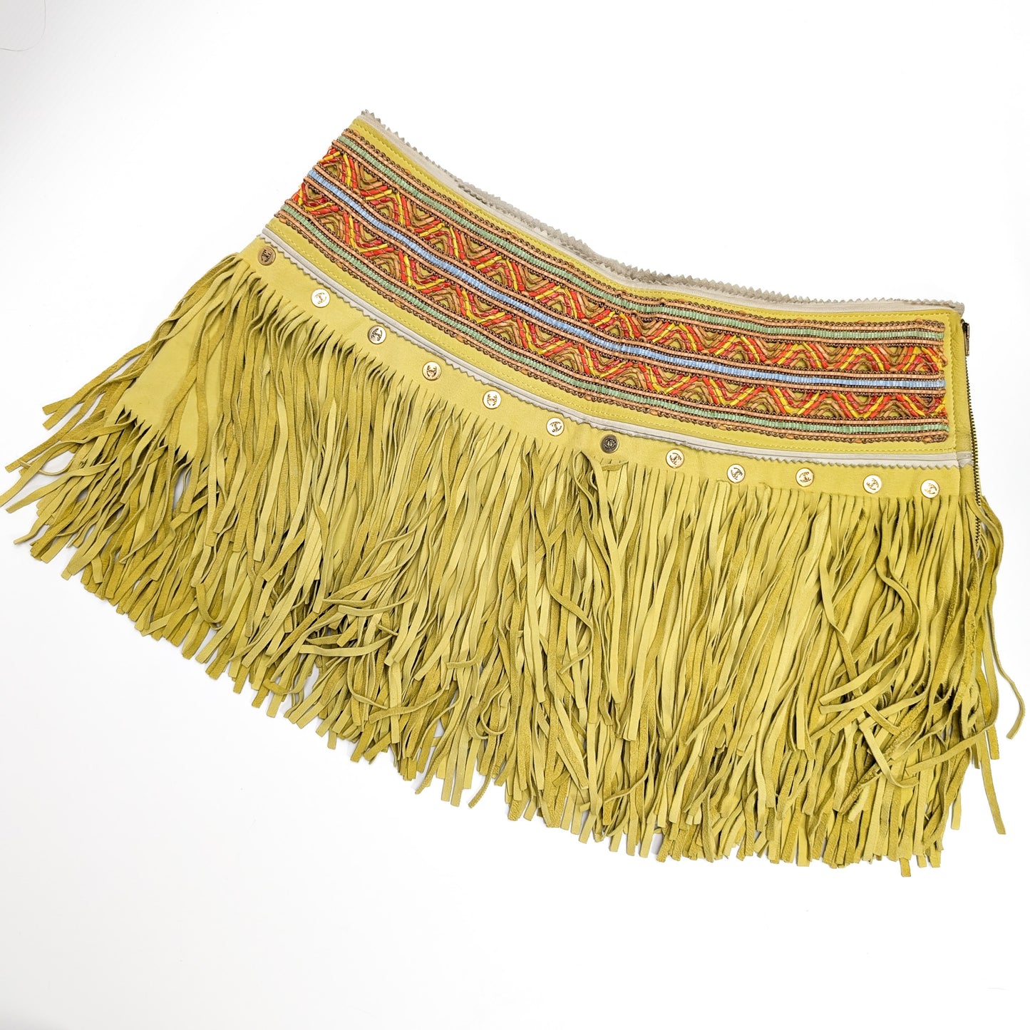 Jupe en daim Roberto Cavalli