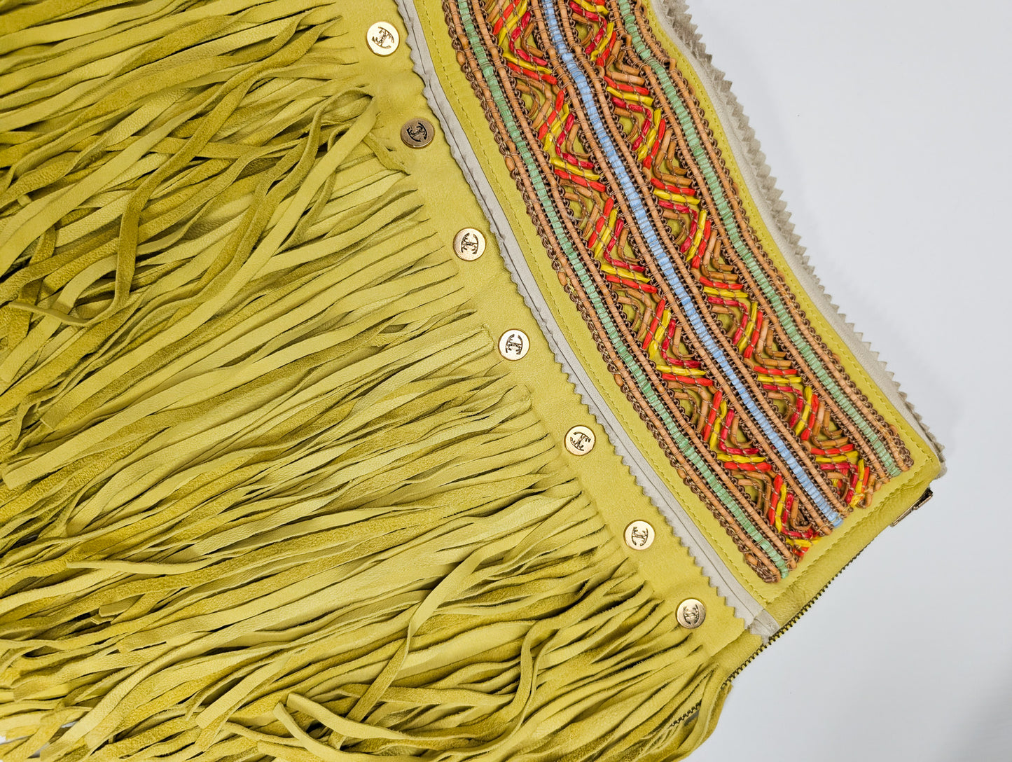 Jupe en daim Roberto Cavalli