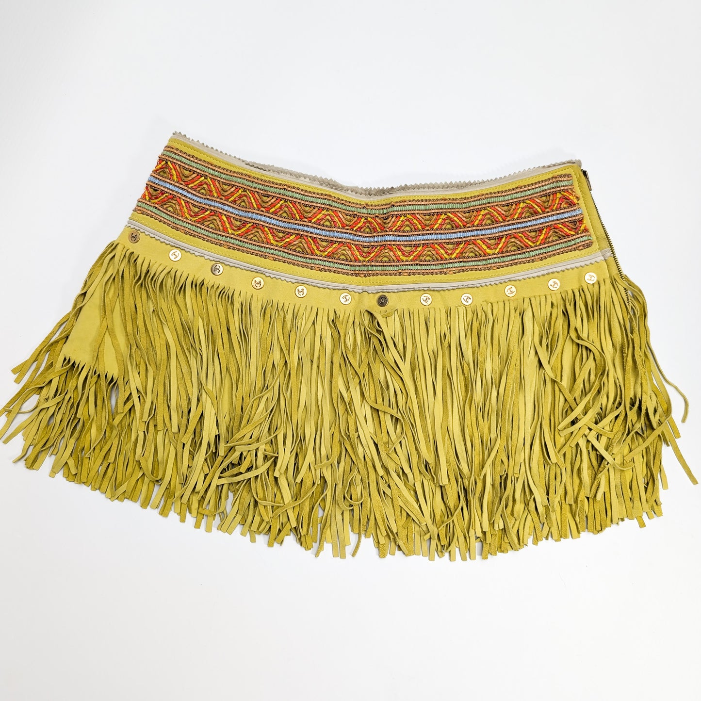 Jupe en daim Roberto Cavalli