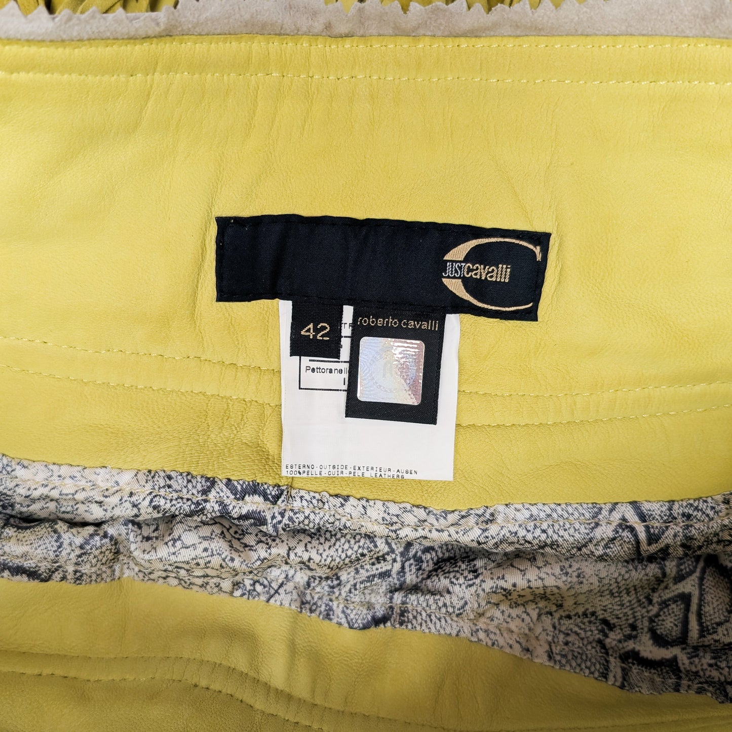 Jupe en daim Roberto Cavalli