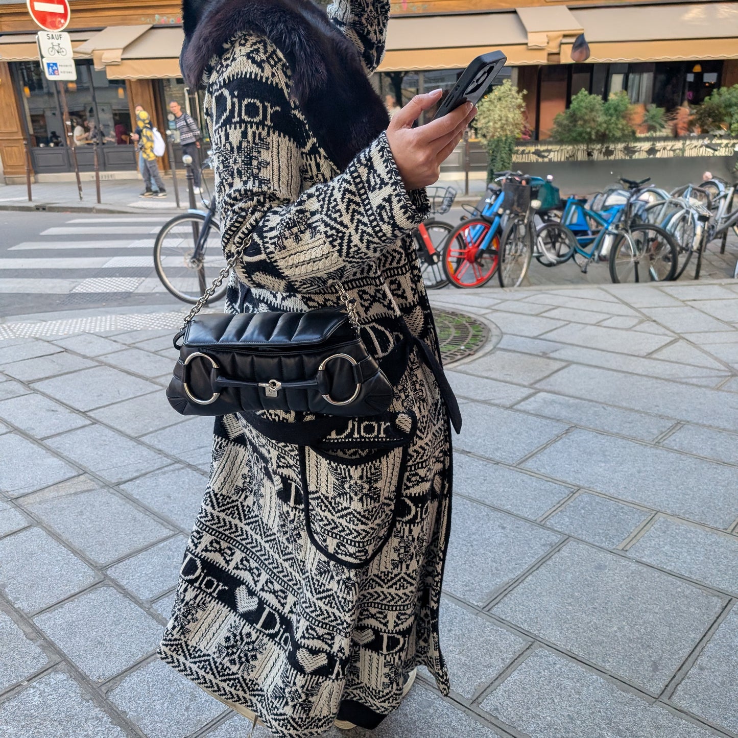 Long cardigan Dior par Galliano F/W 2002