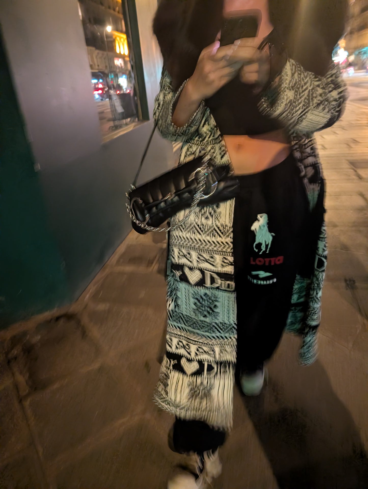 Long cardigan Dior par Galliano F/W 2002