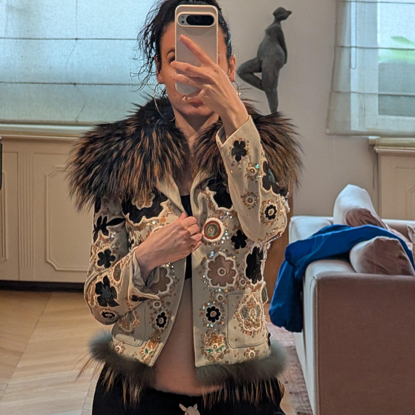 Veste en fourrue Barbara Bui S/S 2004