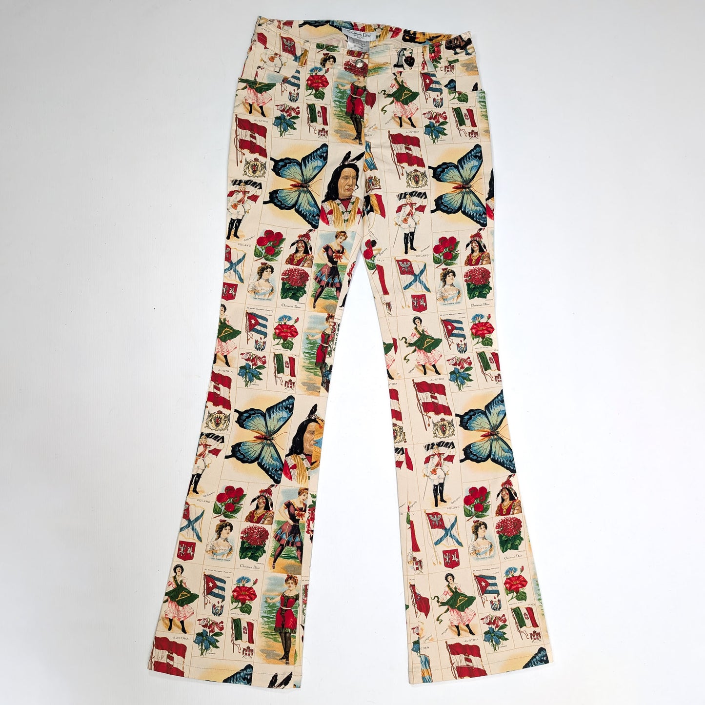 Ensemble pantalon et cardigan "Timbre" Dior par Galliano - S/S 2002