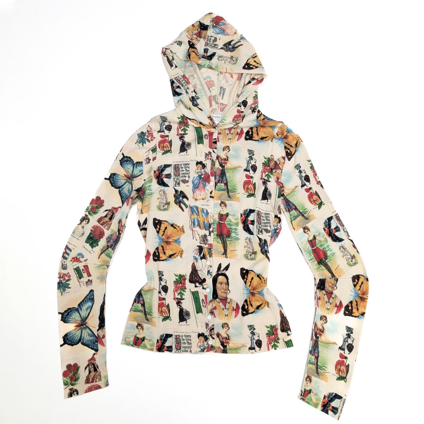 Ensemble pantalon et cardigan "Timbre" Dior par Galliano - S/S 2002