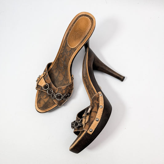 Mules Dior monogramme - EU39|6UK|8US