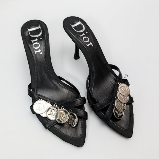 Dior by Galliano mules adorned with coins - EU36|3UK|5US