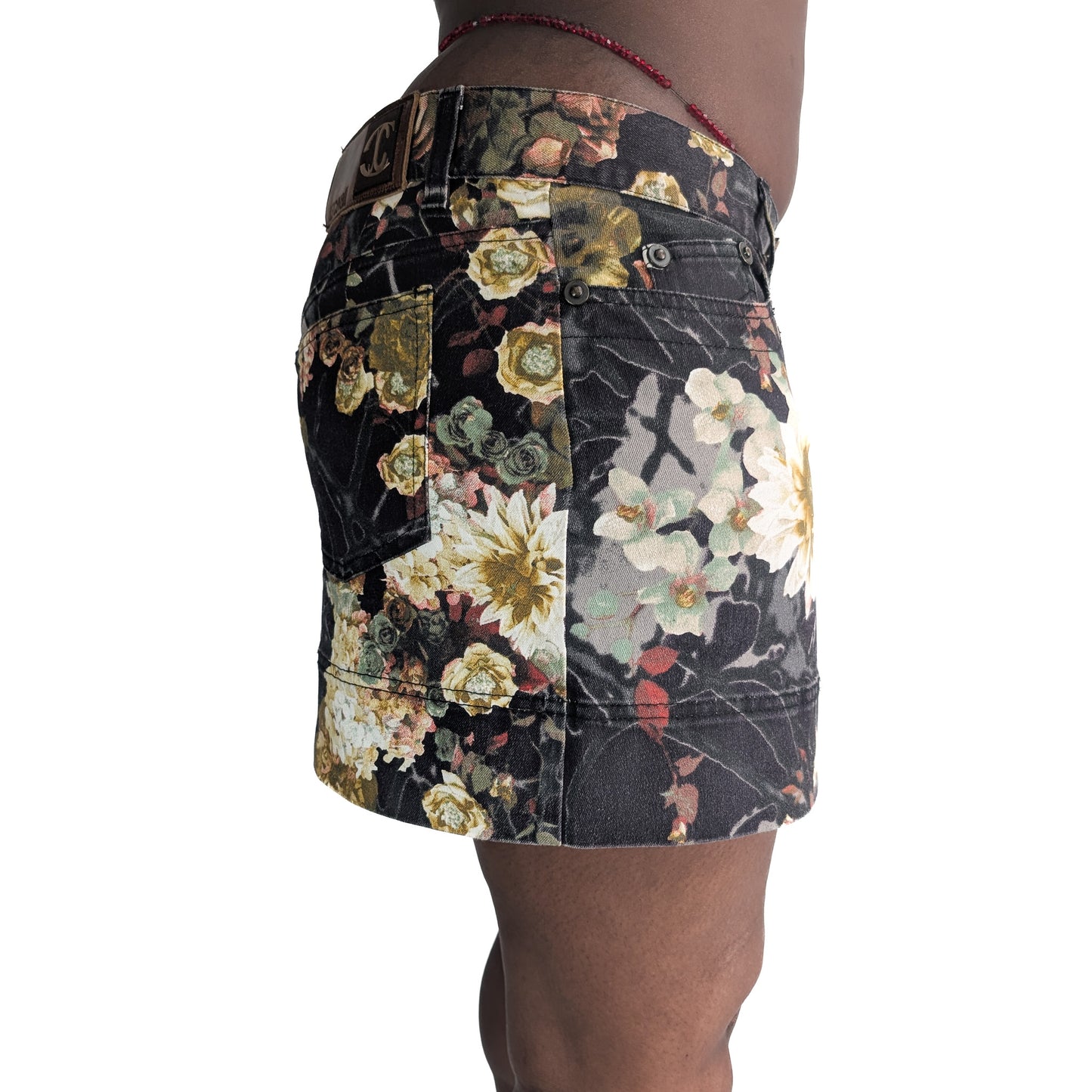 Jupe Roberto Cavalli motif fleurs - XL