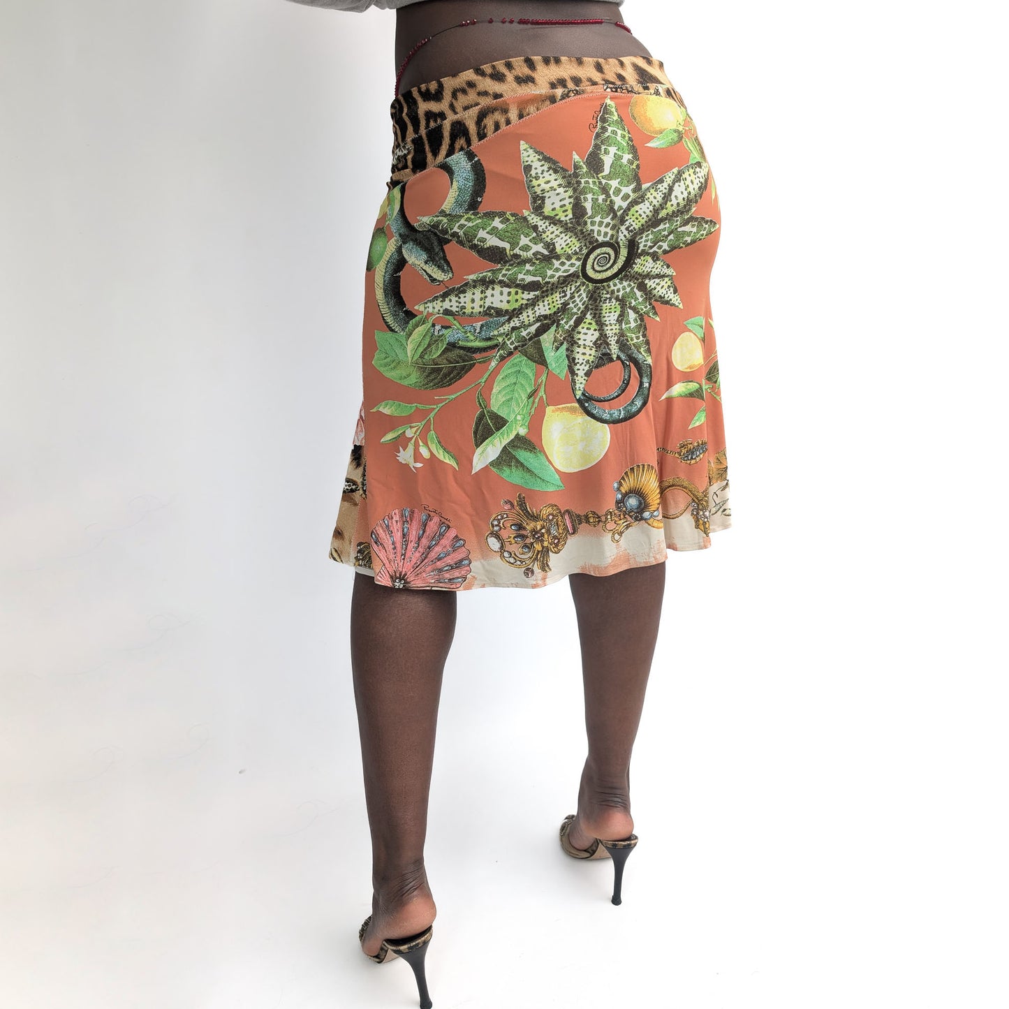 Jupe en soie Roberto Cavalli - L