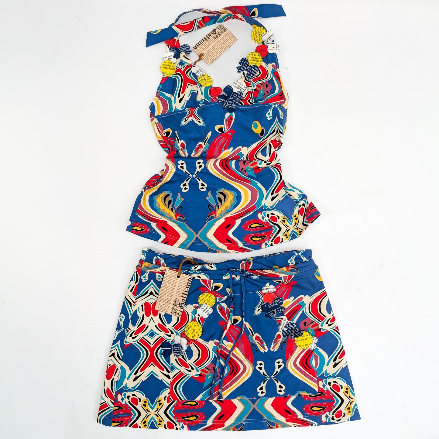 Ensemble John Galliano jupe et top