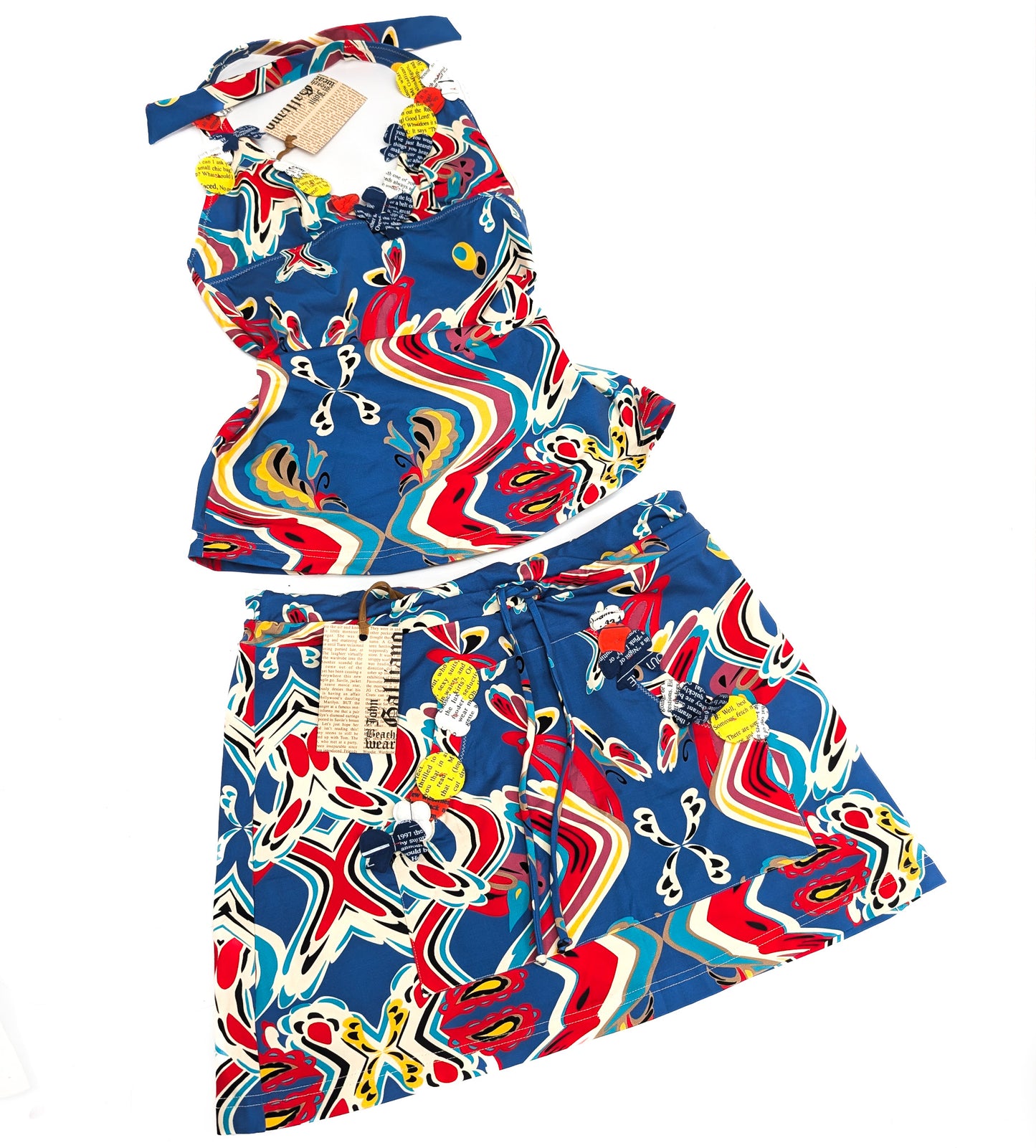 Ensemble John Galliano jupe et top