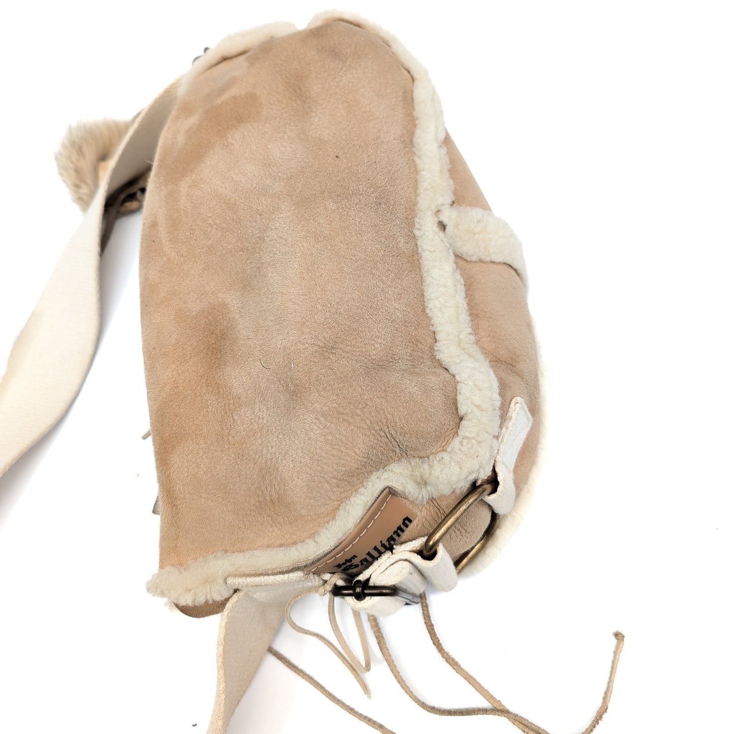 Sac en daim et fourrure John Galliano