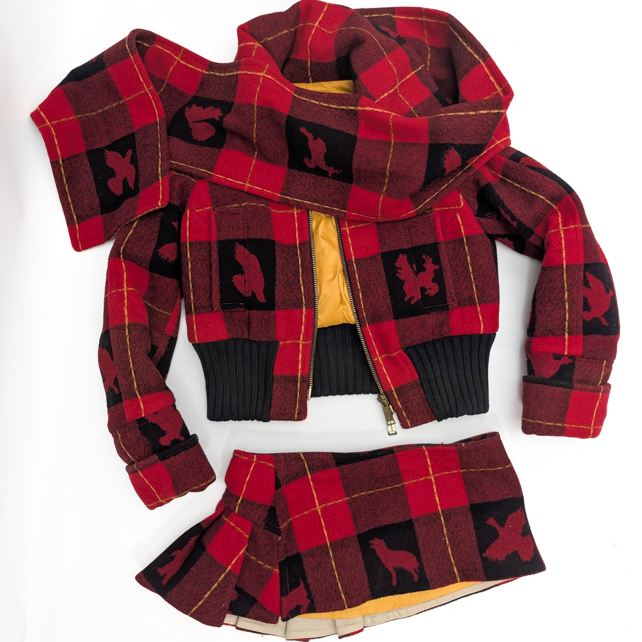 Dsquared2 F/W 2004 Jacket and Skirt Set - M – Al fintage