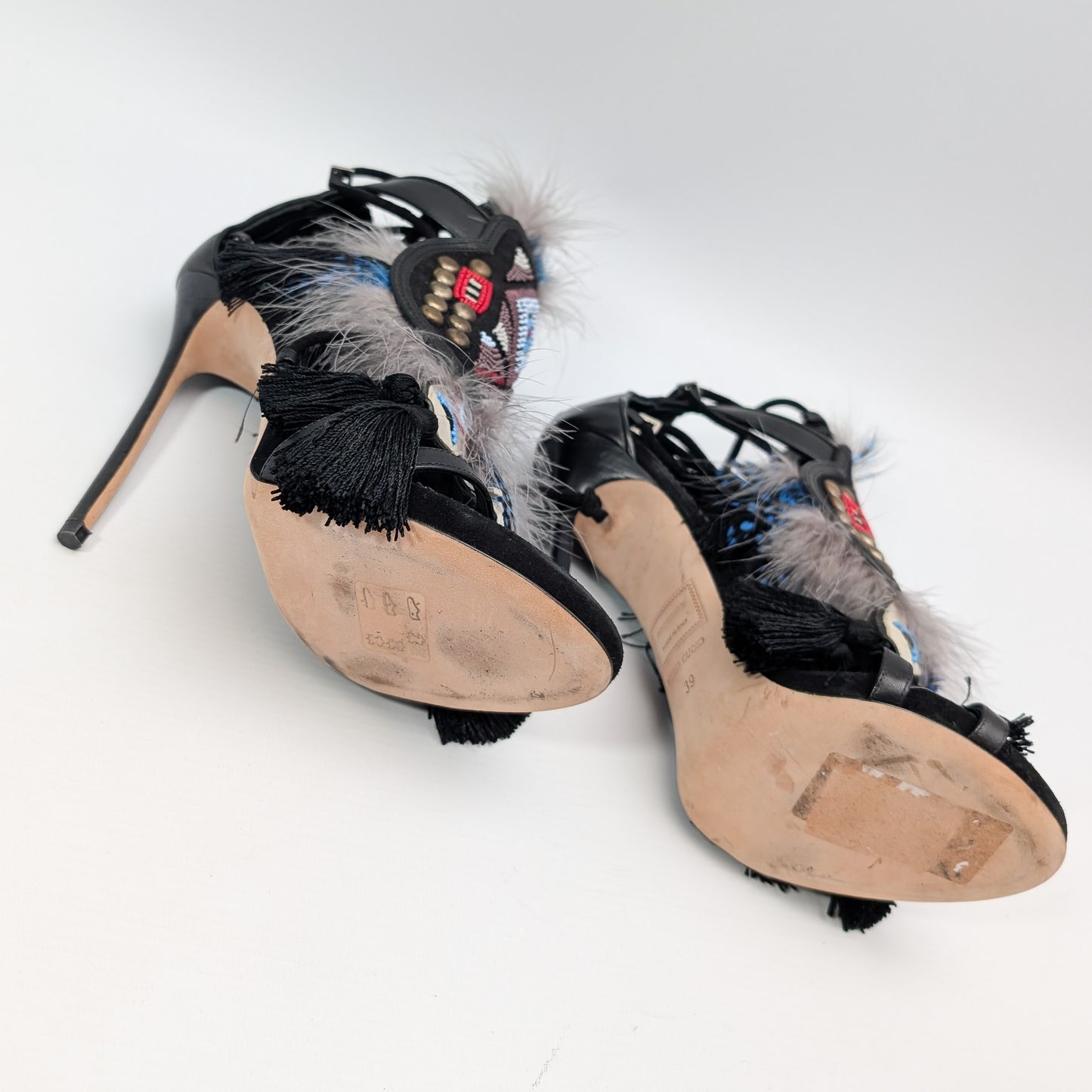 Sandales "Eskimo" noire Dsquared2 F/W 2015 - EU39|UK6|US8
