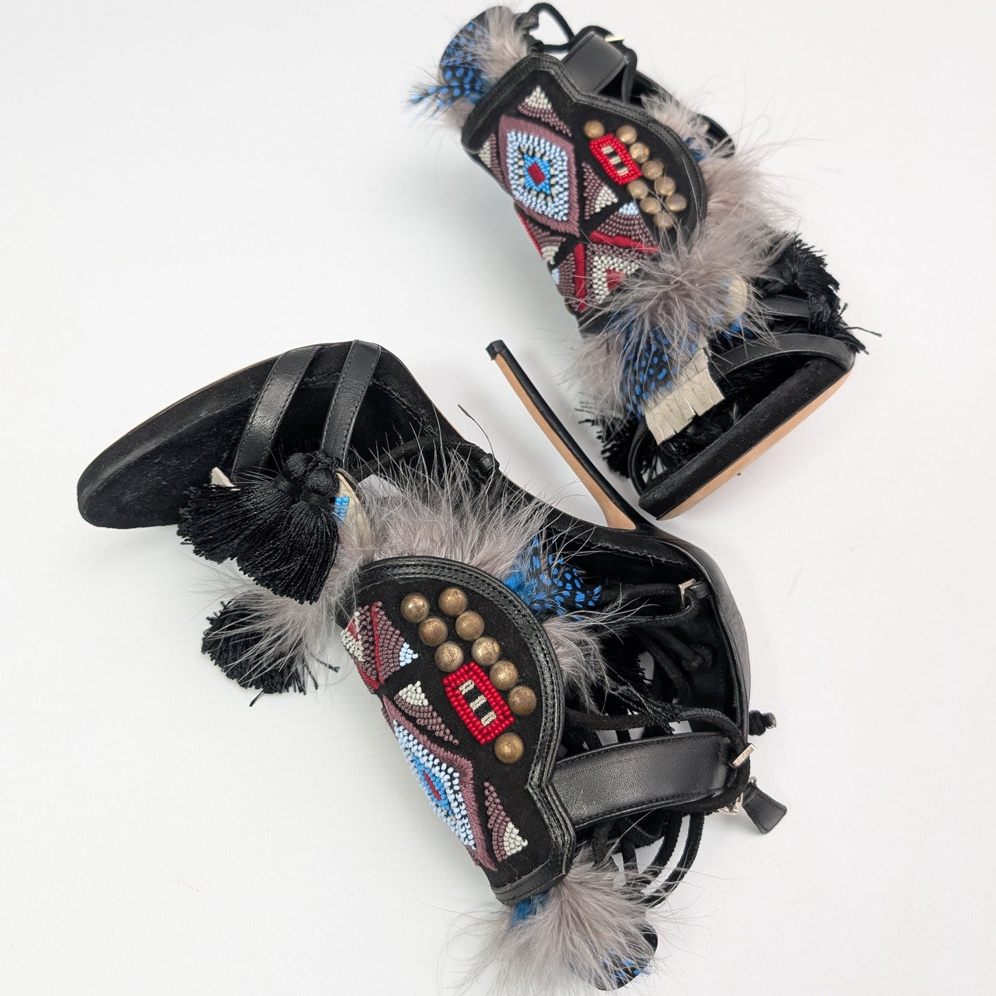 Sandales "Eskimo" noire Dsquared2 F/W 2015 - EU39|UK6|US8