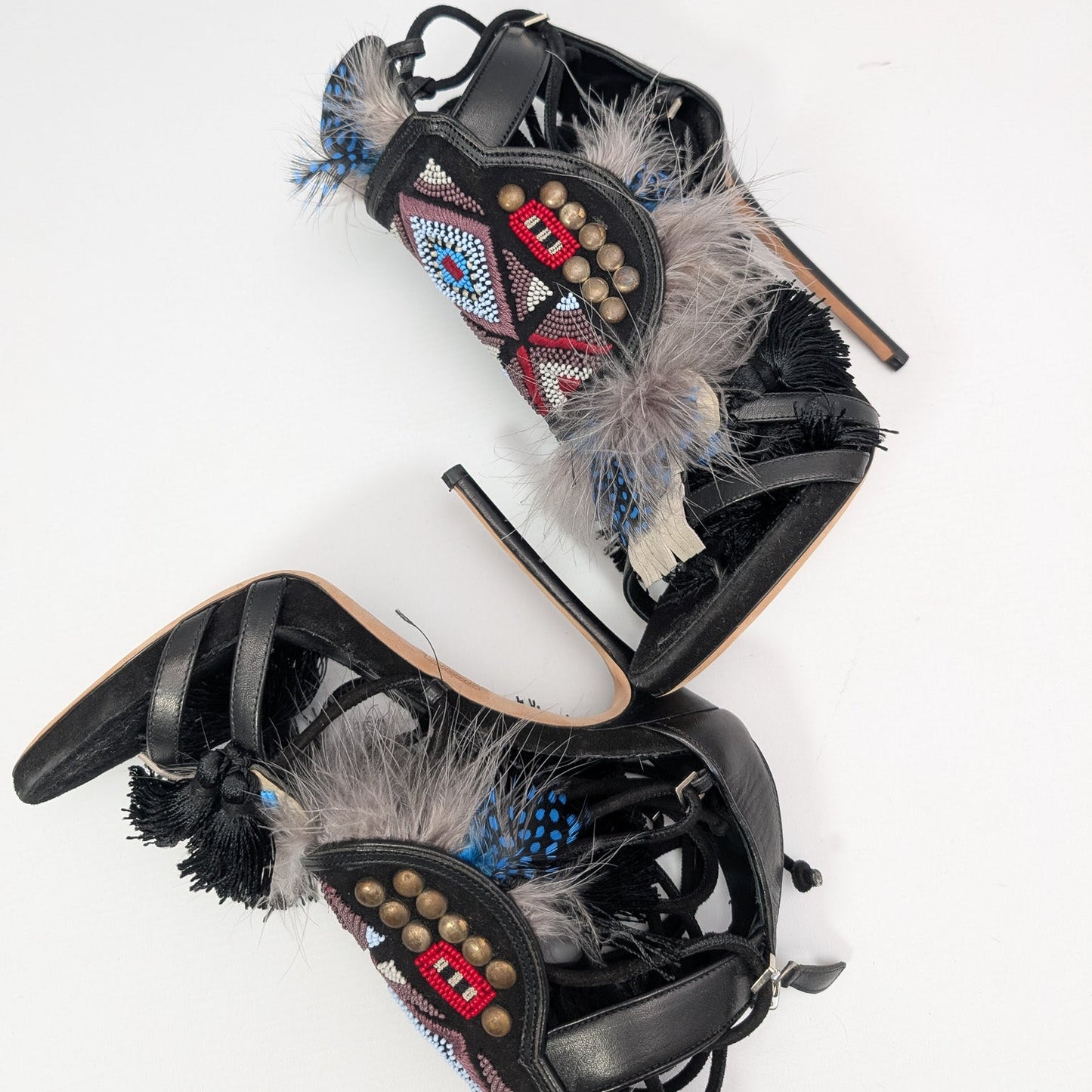 Sandales "Eskimo" noire Dsquared2 F/W 2015 - EU39|UK6|US8