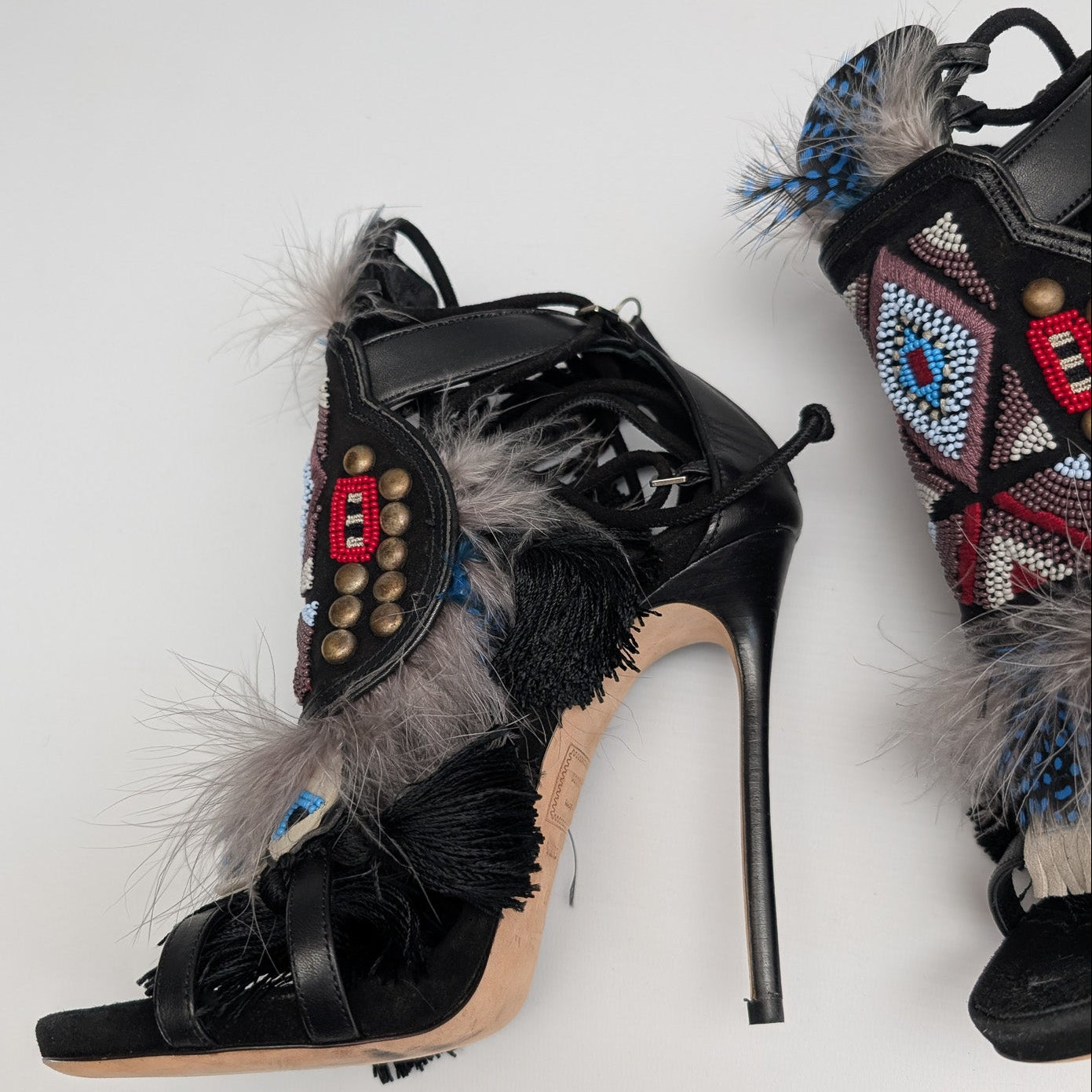 Sandales "Eskimo" noire Dsquared2 F/W 2015 - EU39|UK6|US8