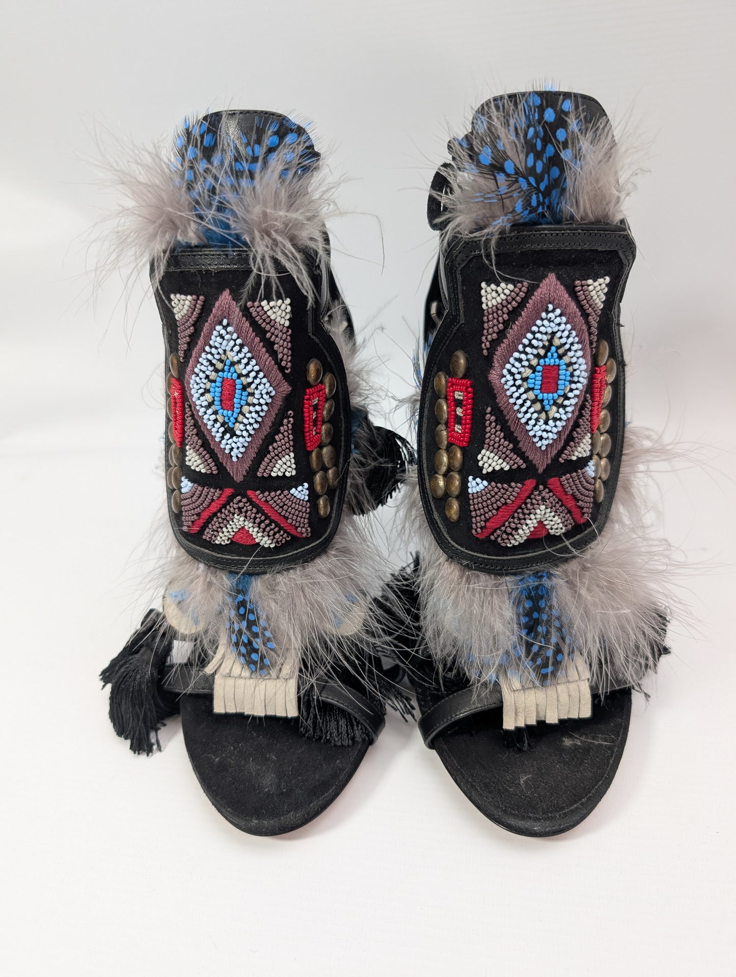 Sandales "Eskimo" noire Dsquared2 F/W 2015 - EU39|UK6|US8
