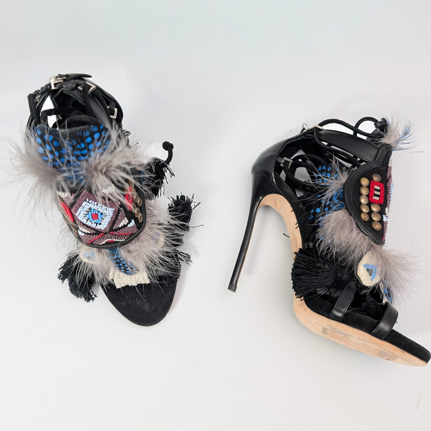 Sandales "Eskimo" noire Dsquared2 F/W 2015 - EU39|UK6|US8
