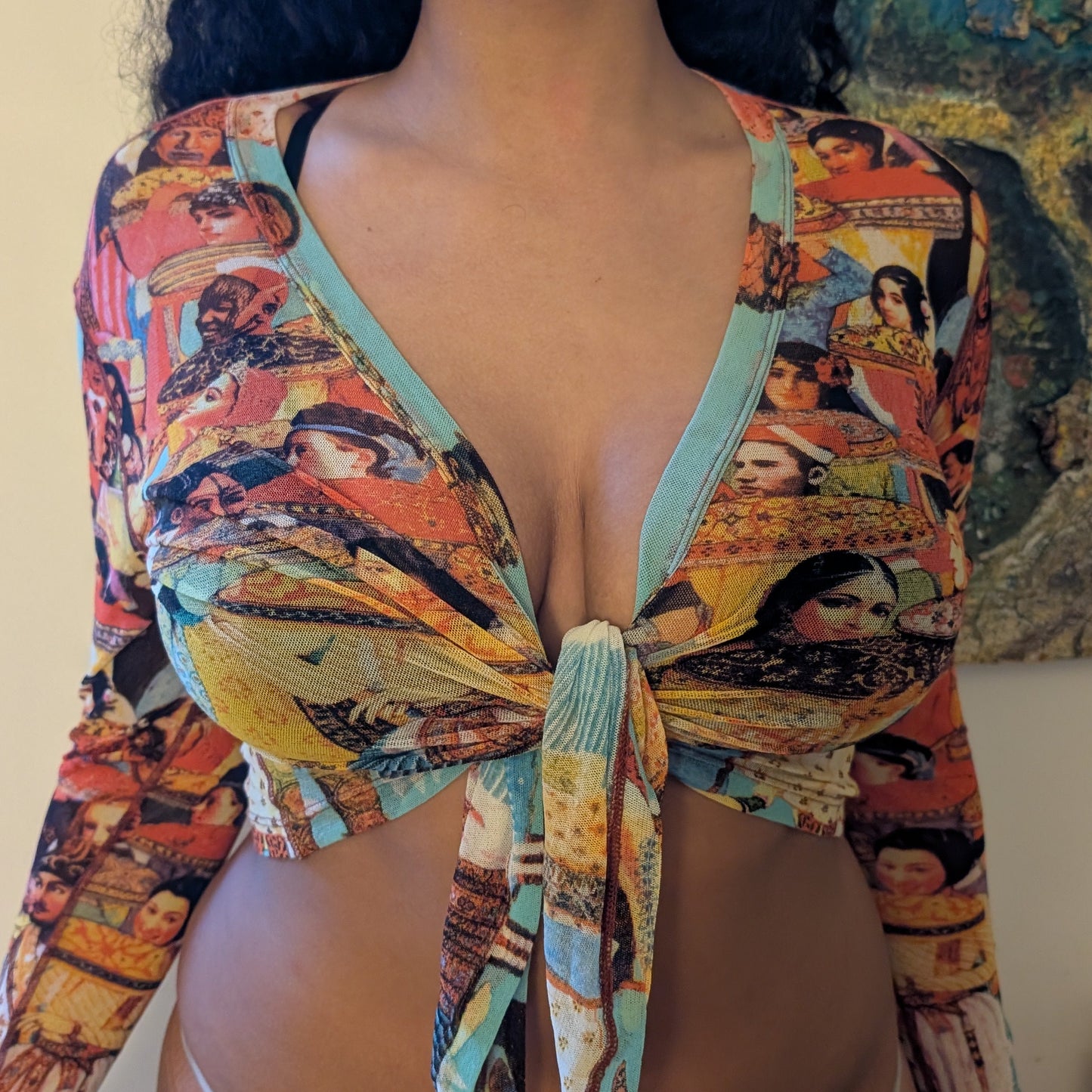 Top cache-coeur "indien" Jean Paul Gaultier