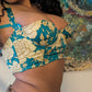 Roberto Cavalli floral print corset