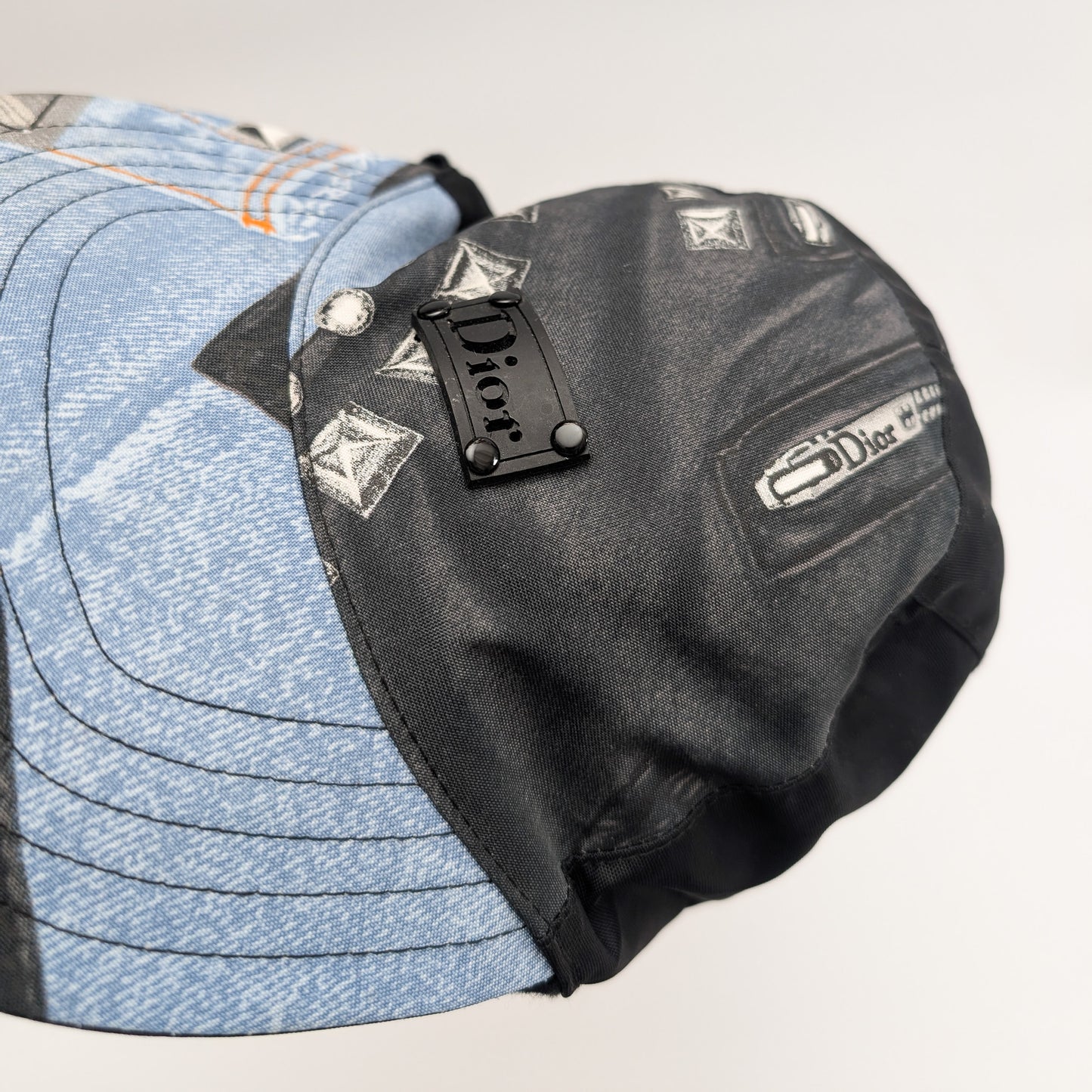 Dior by Galliano F/W 2004 Denim Trompe-l'œil Effect Cap