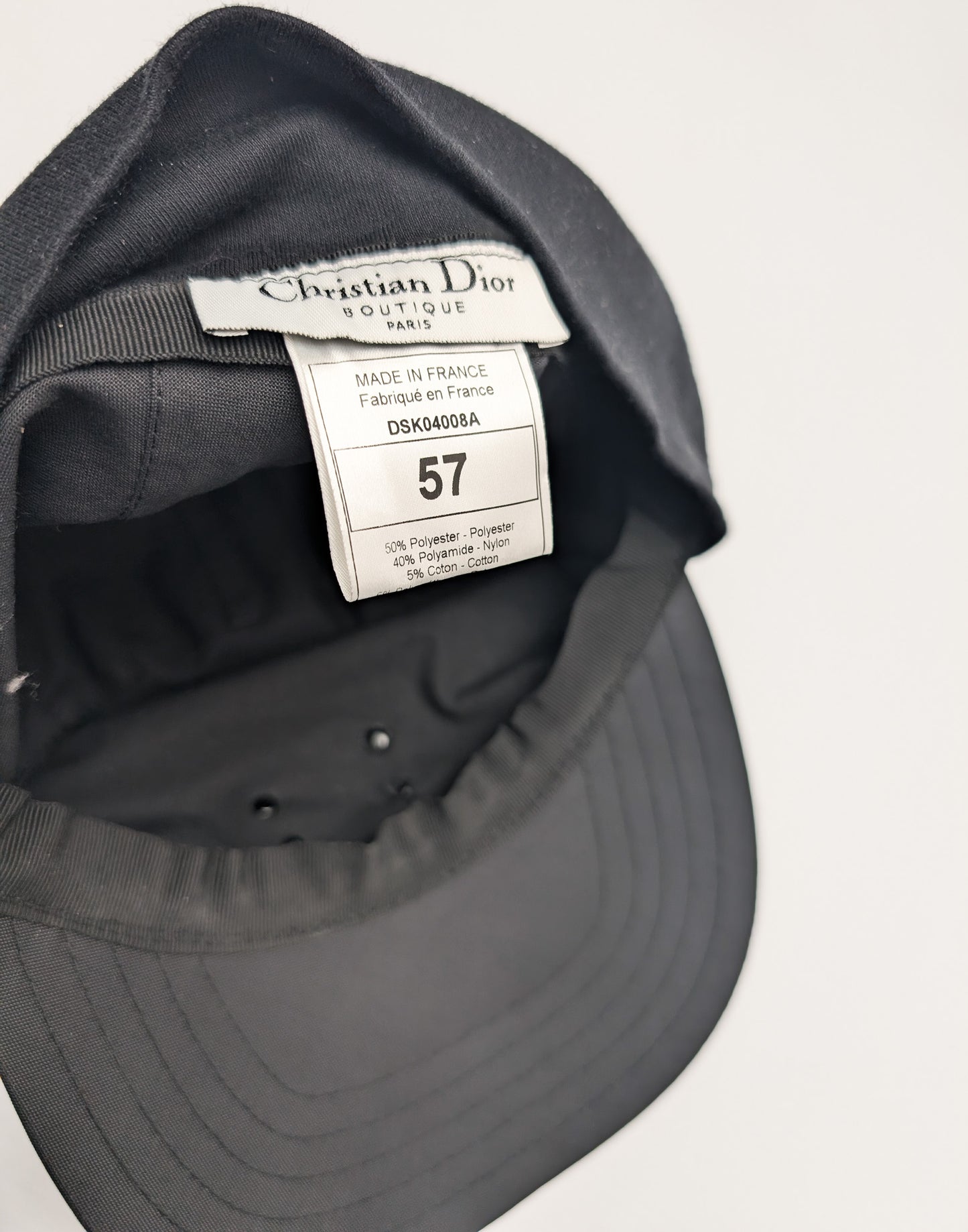 Dior by Galliano F/W 2004 Denim Trompe-l'œil Effect Cap