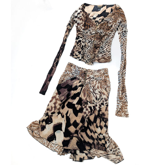 Roberto Cavalli Skirt Set