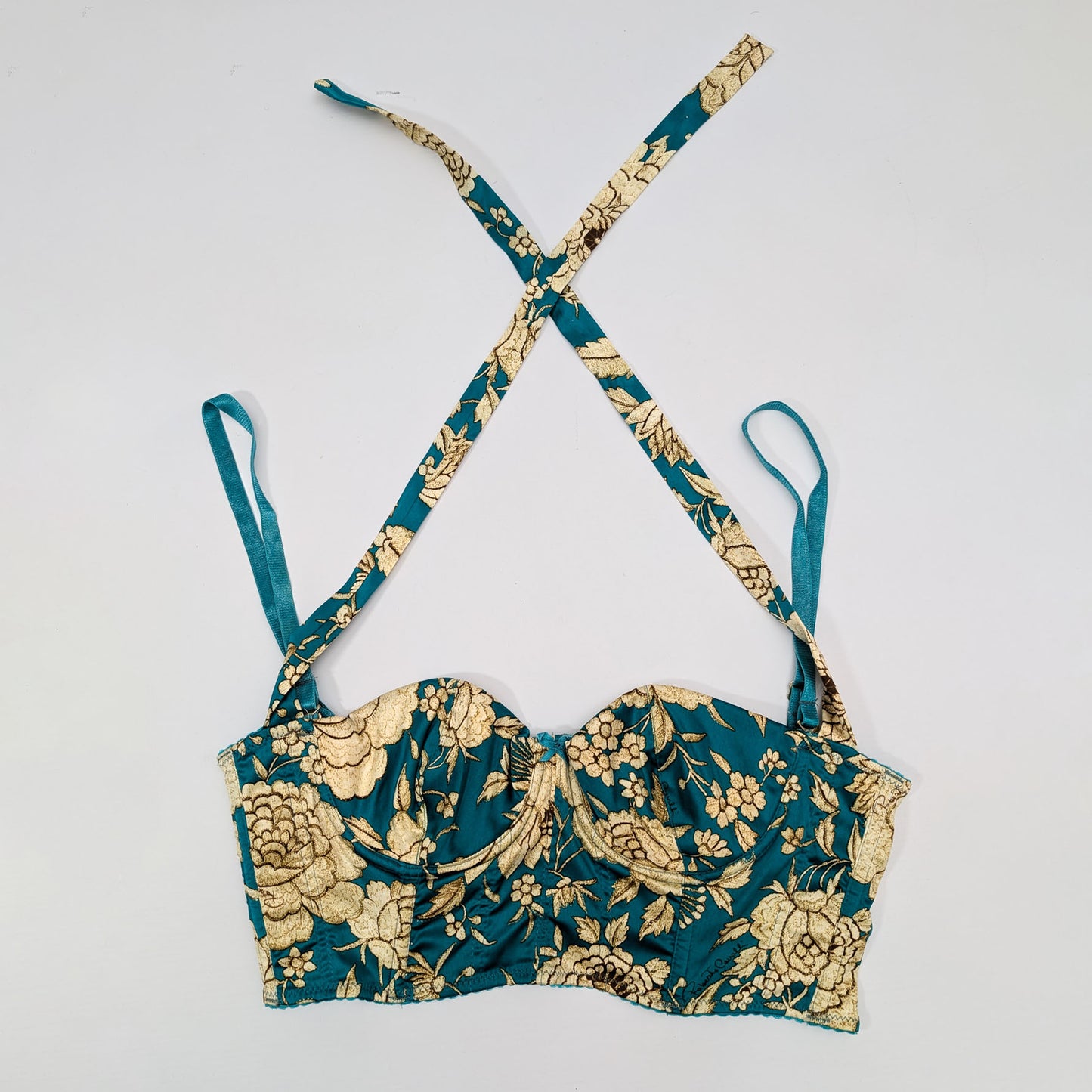 Roberto Cavalli floral print corset