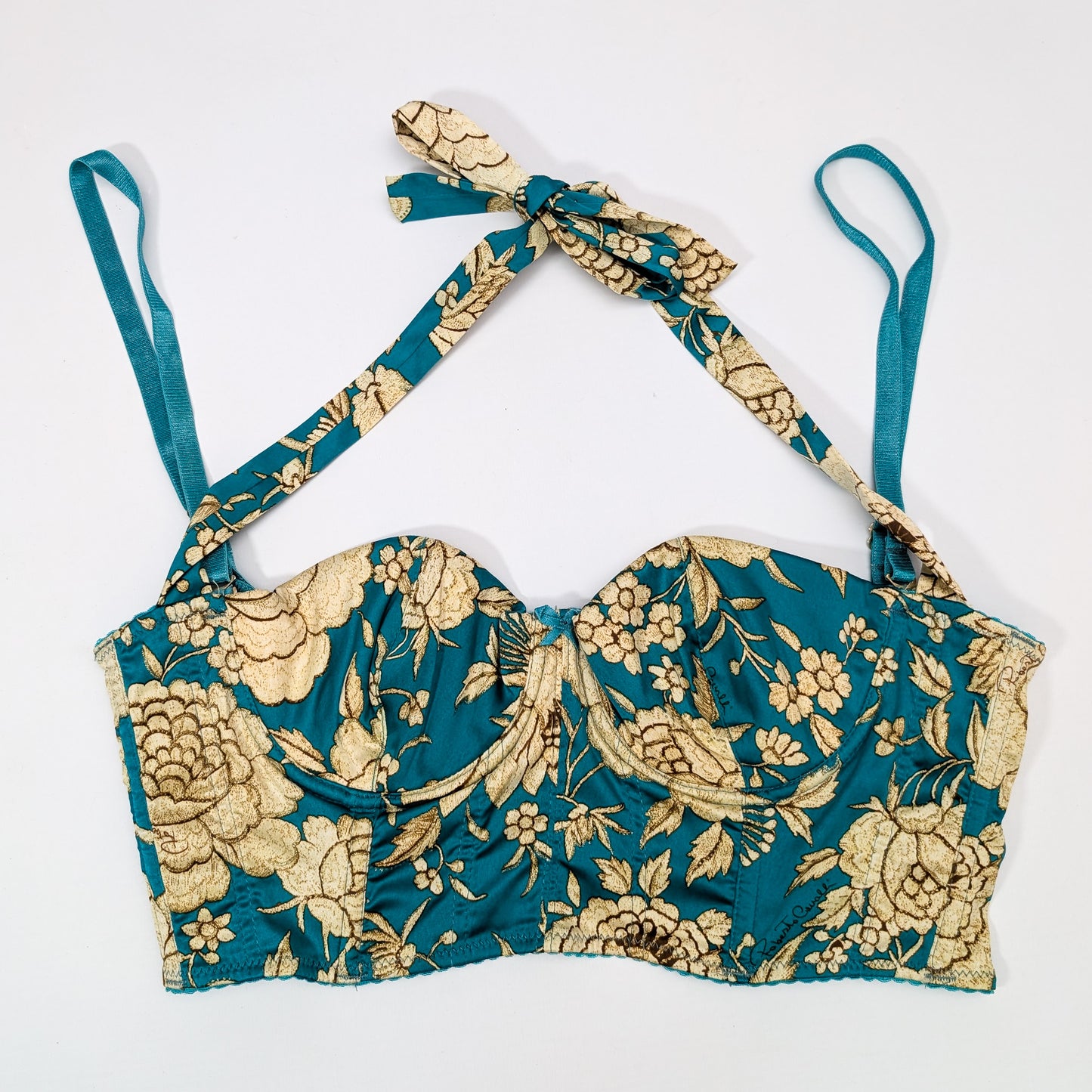 Roberto Cavalli floral print corset