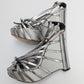 Dior by Galliano S/S 2010 Silver Wedge Sandals - EU35|UK2|US4