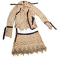 Suede skirt and jacket set - L