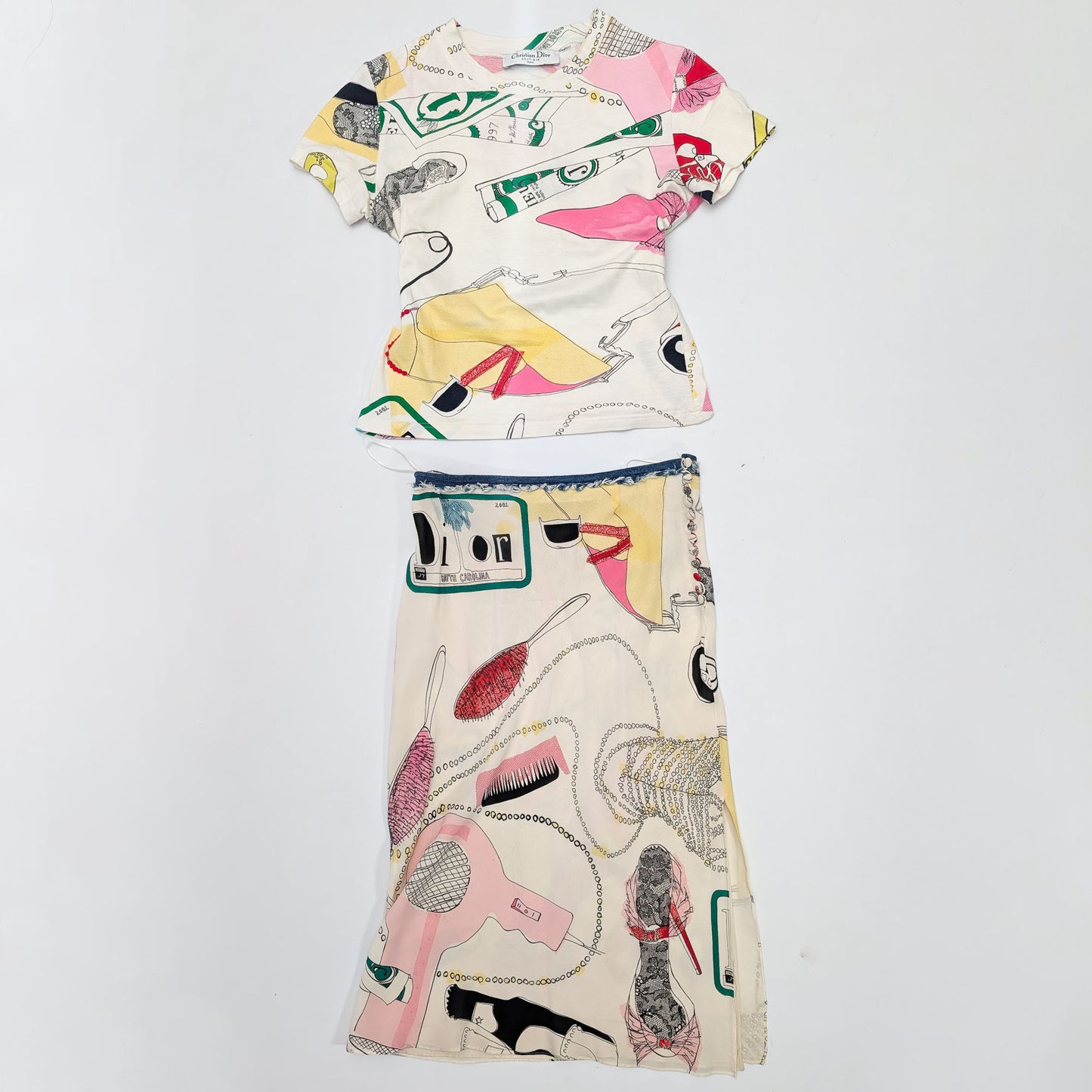 Ensemble jupe et top Dior par Galliano S/S 2001 - S