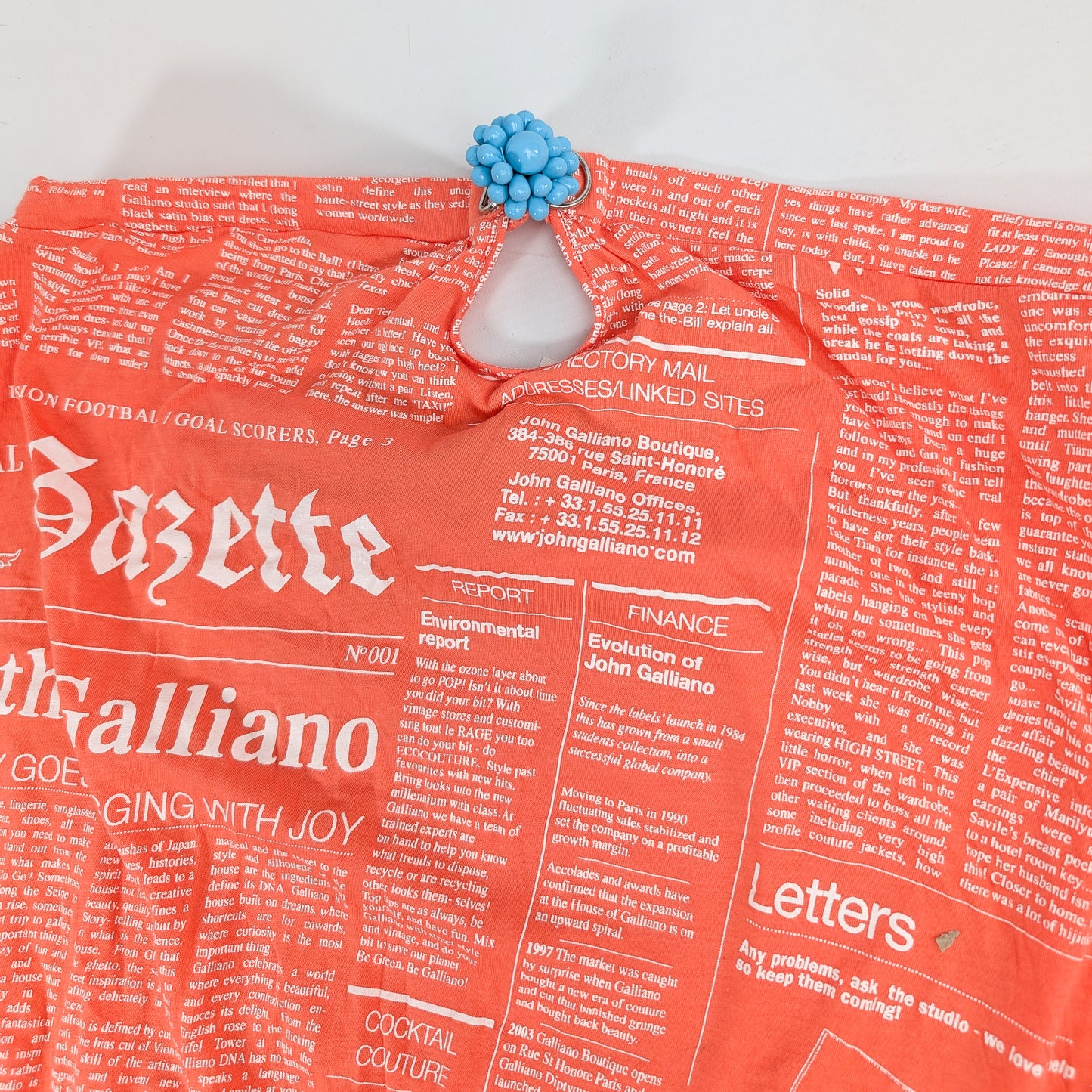 Combinaison short John Galliano
