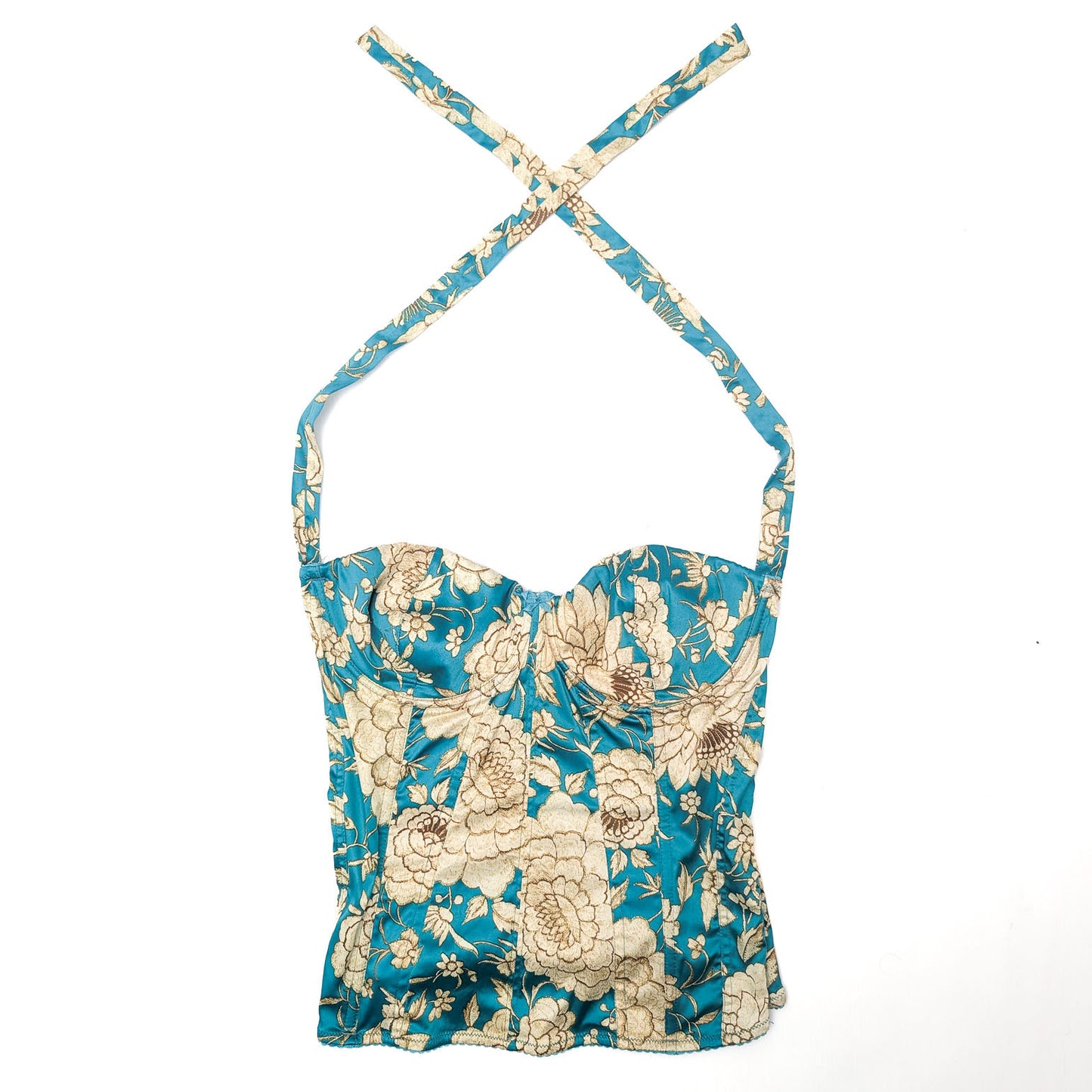 Roberto Cavalli floral print corset