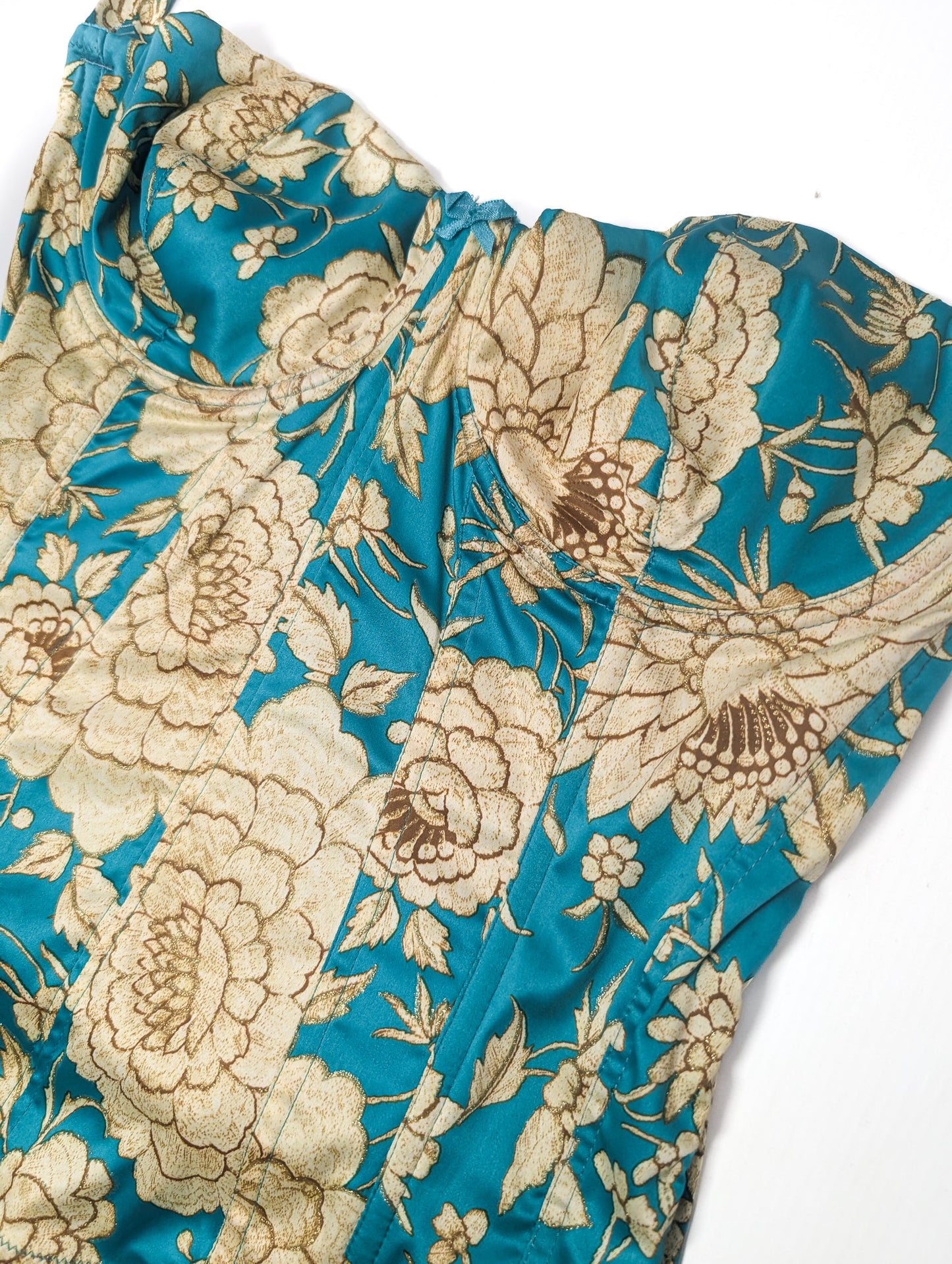 Roberto Cavalli floral print corset