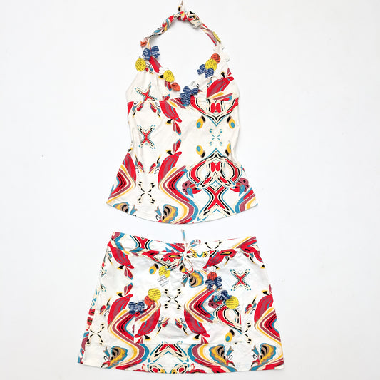 Ensemble John Galliano jupe et top - M
