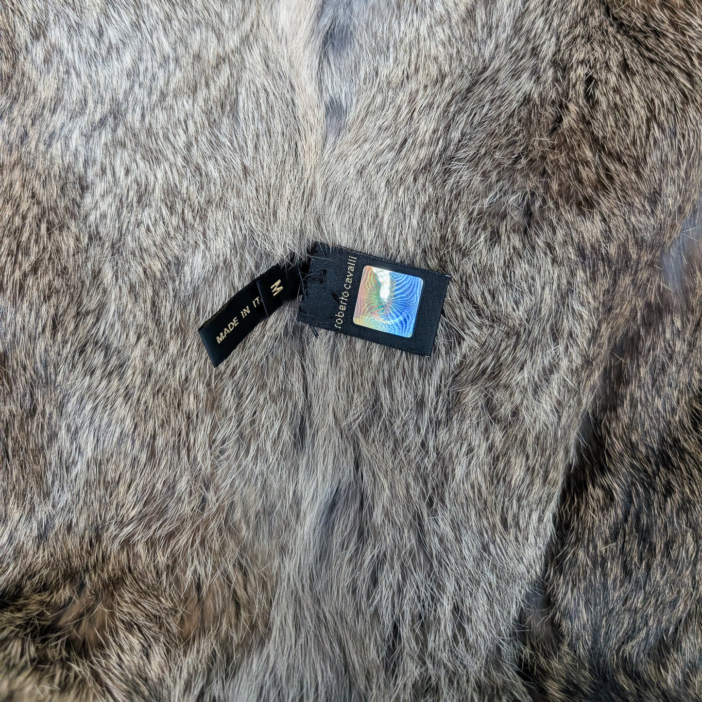 Veste sans manche Roberto Cavalli fourrure F/W 2003