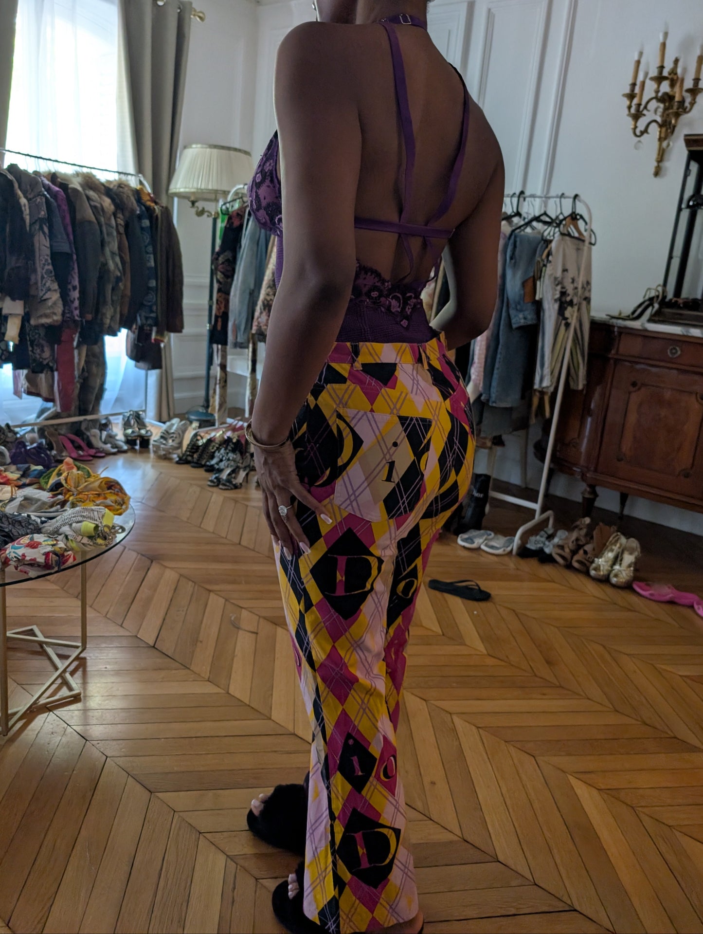 Pantalon Arlequin Dior par Galliano - A/W2004 - L