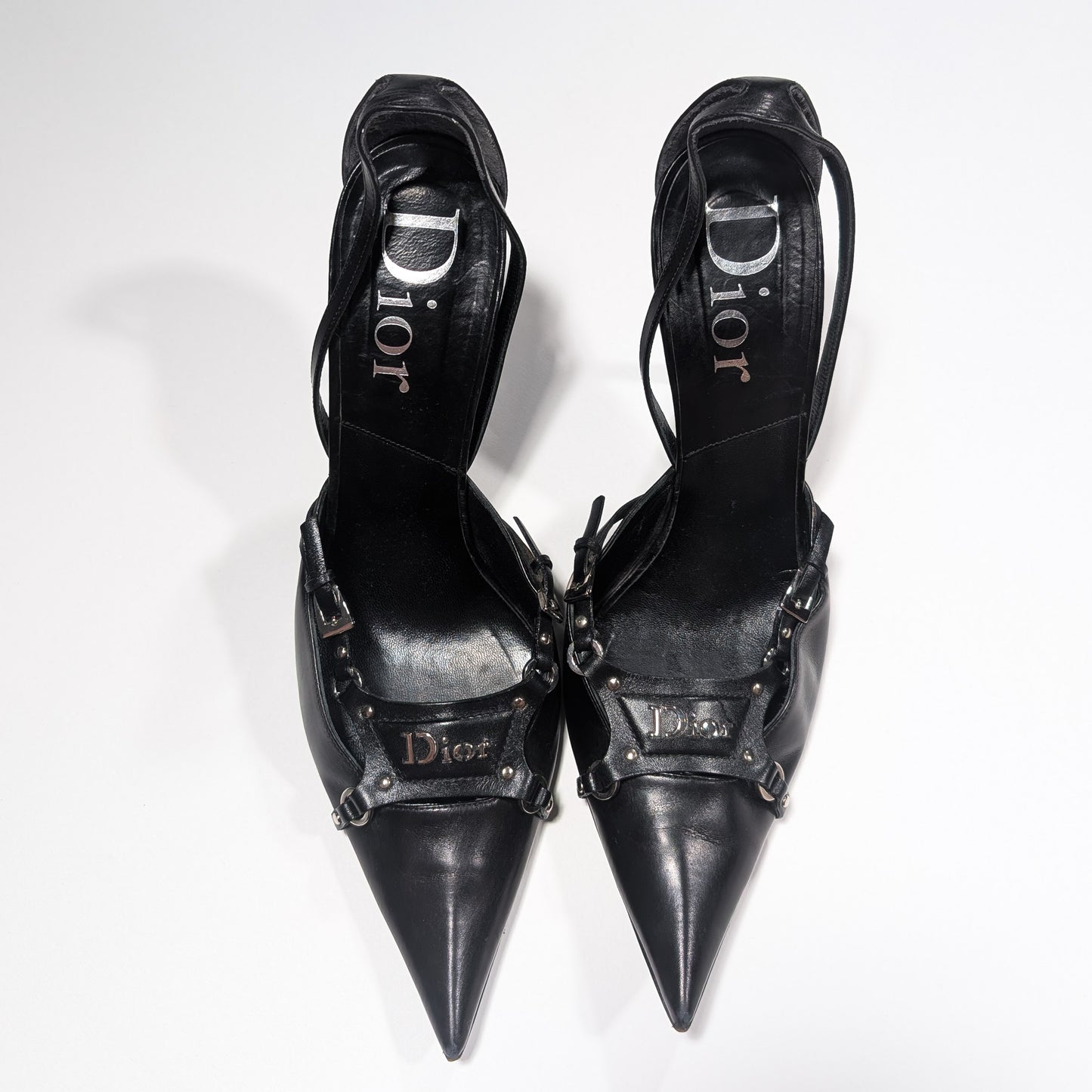 Slingback Dior par Galliano bondage F/W 2003 - EU40|UK7|US9