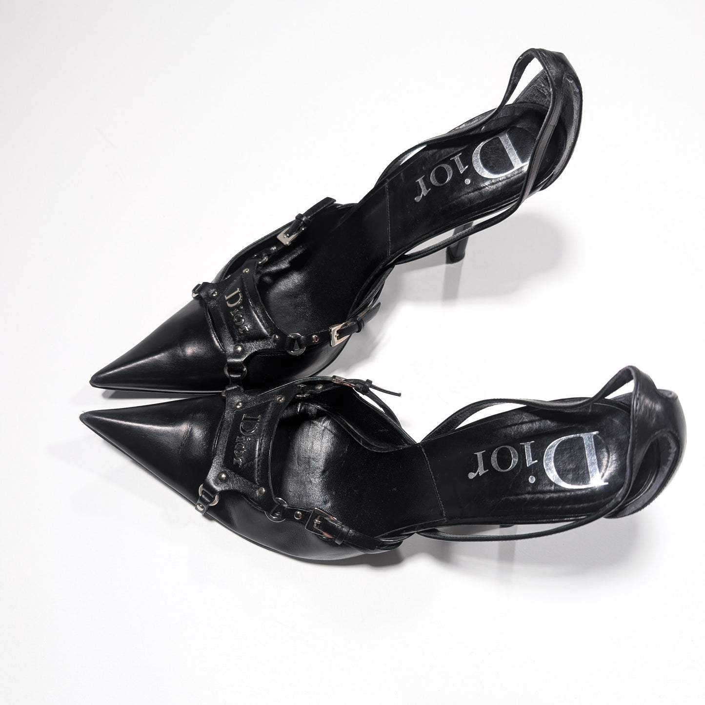 Slingback Dior par Galliano bondage F/W 2003 - EU40|UK7|US9