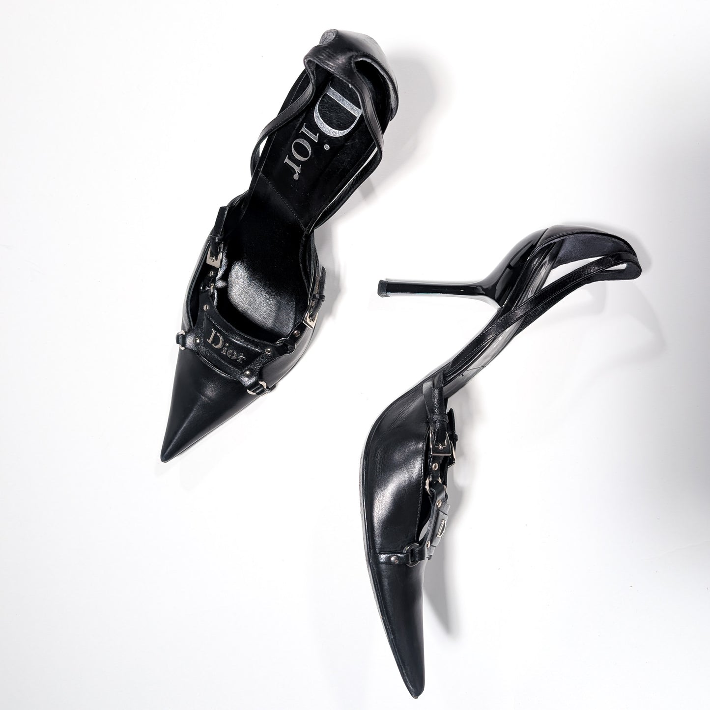 Slingback Dior par Galliano bondage F/W 2003 - EU40|UK7|US9