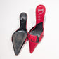 Mules Dior par Galliano rouge - EU36|UK3|US5