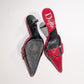 Mules Dior par Galliano rouge - EU36|UK3|US5